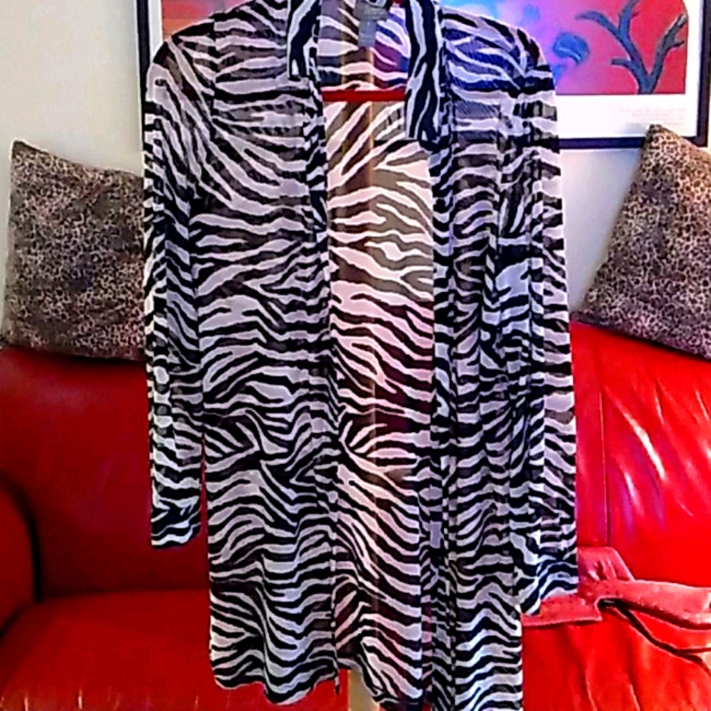 Chicago Zebra Travelers Mesh tunic
